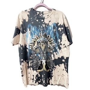 Fashion Nova Hard Core bleach Tee snakes women 1X black new without tag